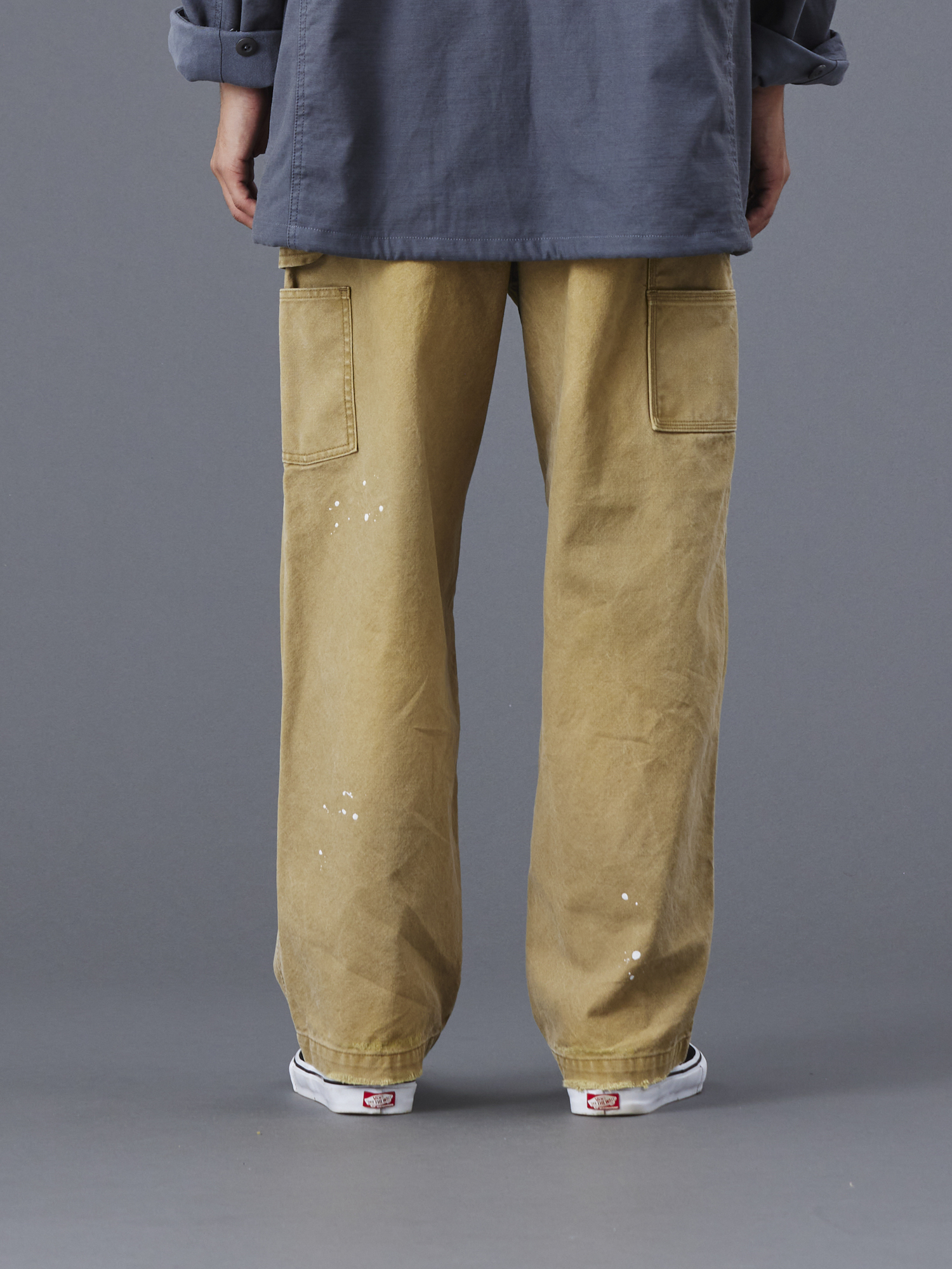 LIBERAIDERS REPAIRED CANVAS WORK PANTS 777052503 BEI