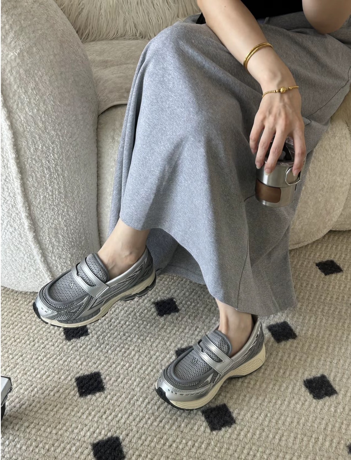 <難得ㄟ降價..🤑> New Balance 1906 Loafer "Silver Grey" 樂福鞋 銀色