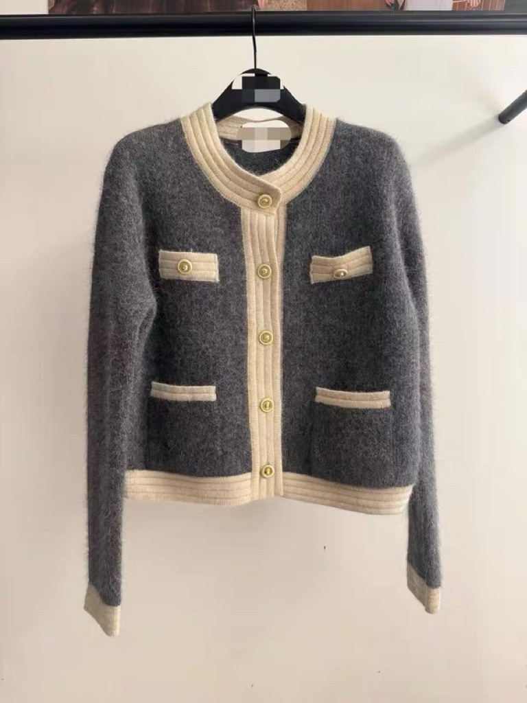 313 正韓高級撞色小香外套