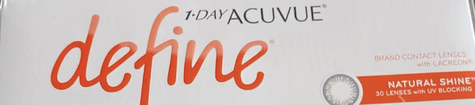 【90片裝】強生1 DAY ACUVUE DEFINE 日拋彩色隱形眼鏡 閃亮金  NATURAL SHINE｜每盒90片