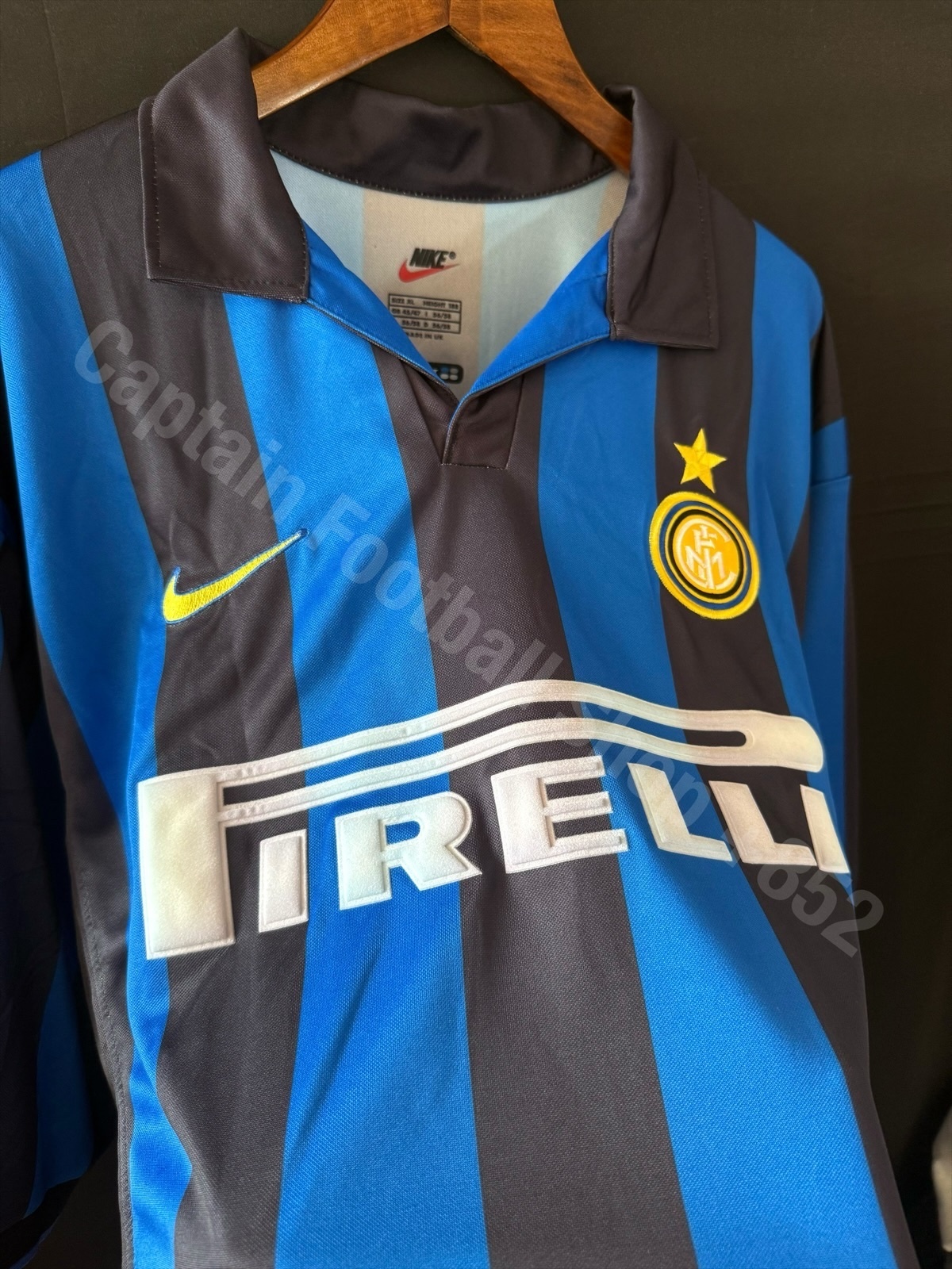 Player Issue) Inter Milan 1998-1999 Nike Home Match Wo