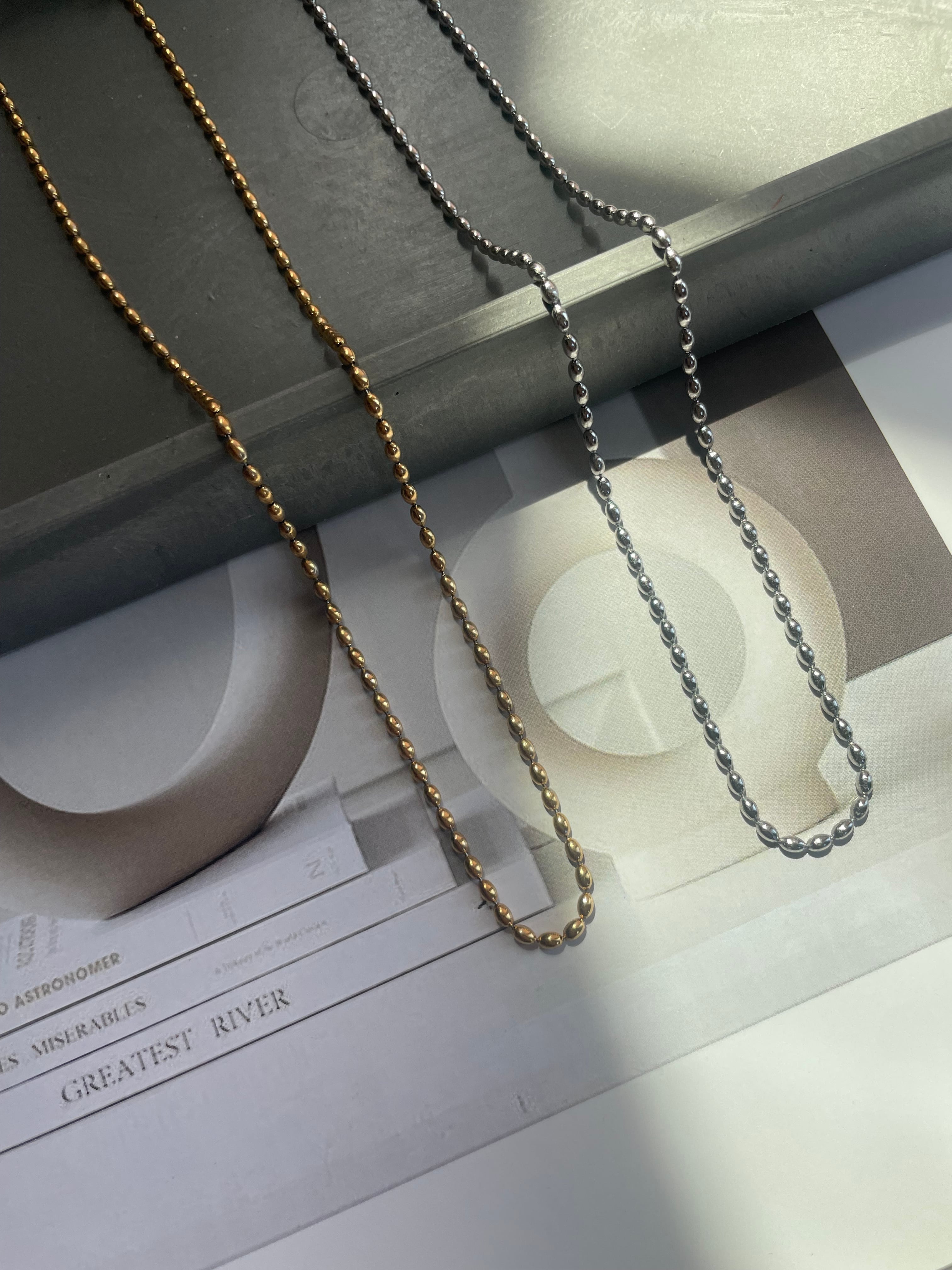 mini beads chain necklace