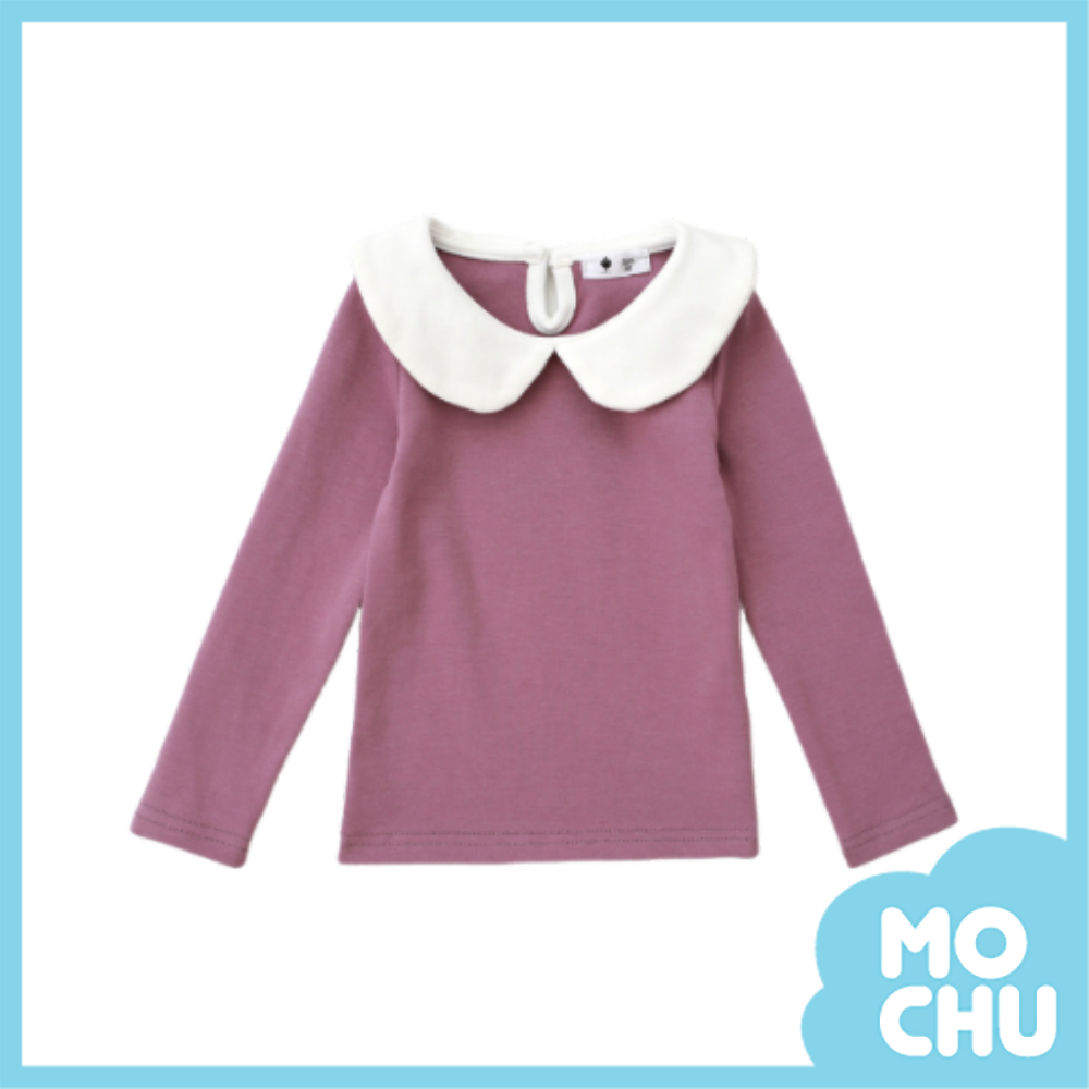 娃娃小圓領長袖上衣(四色)