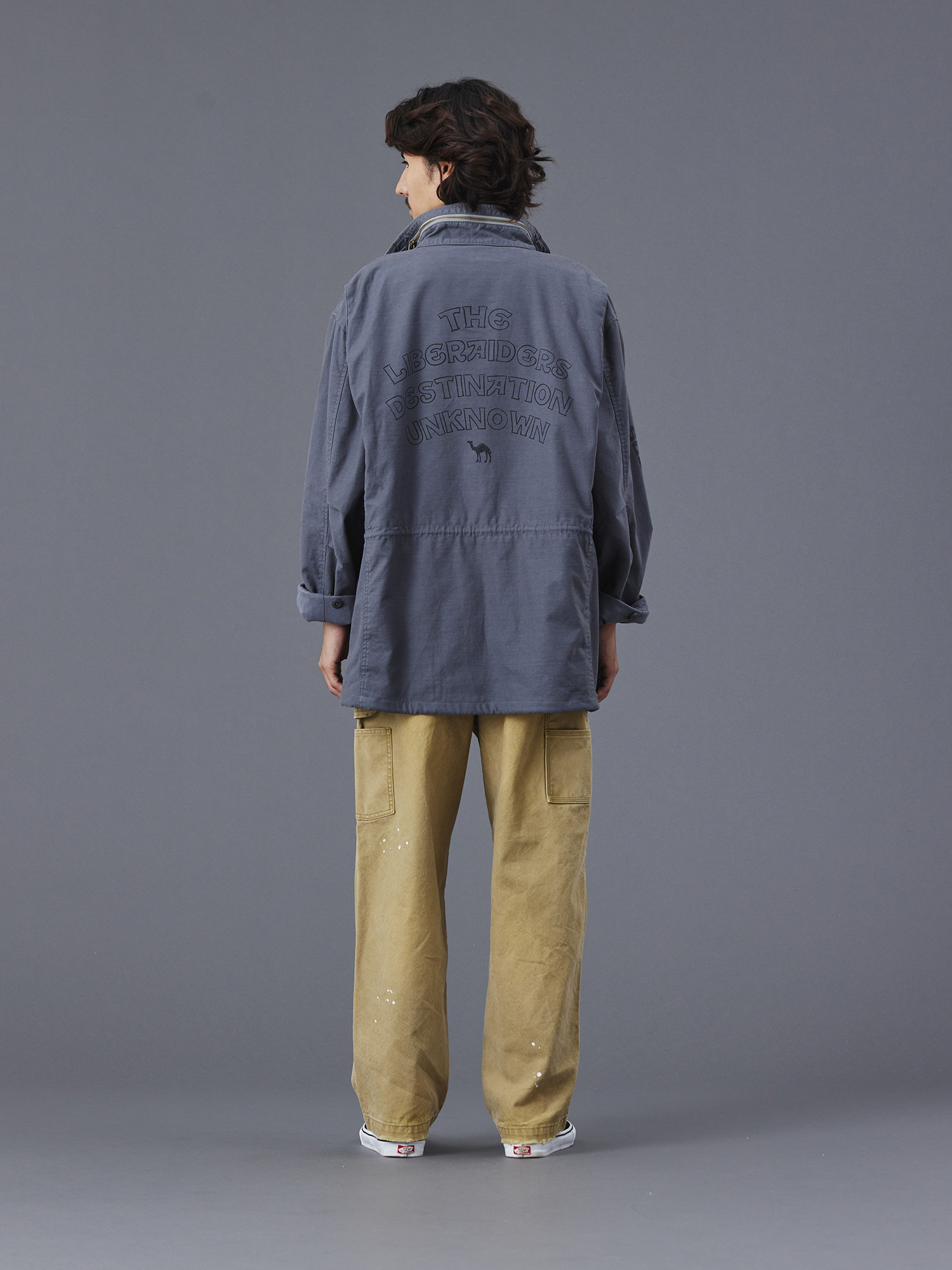 LIBERAIDERS REPAIRED CANVAS WORK PANTS 777052503 BEI