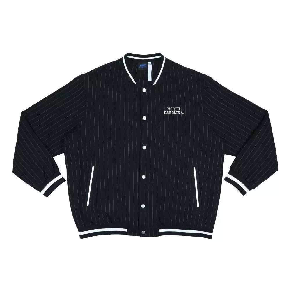NCAA 外套 黑色 鋪棉 條紋 棒球外套 中性 7555144020