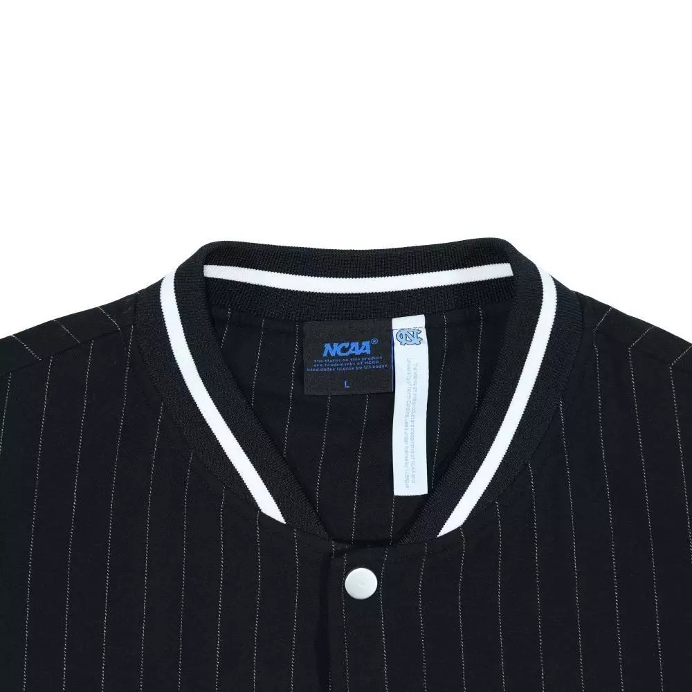 NCAA 外套 黑色 鋪棉 條紋 棒球外套 中性 7555144020