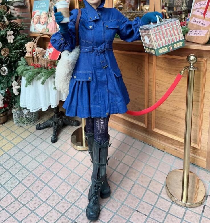 AW61  韓風型格牛仔裙   胸 37  腰32  長32.5   $699 (一口價)