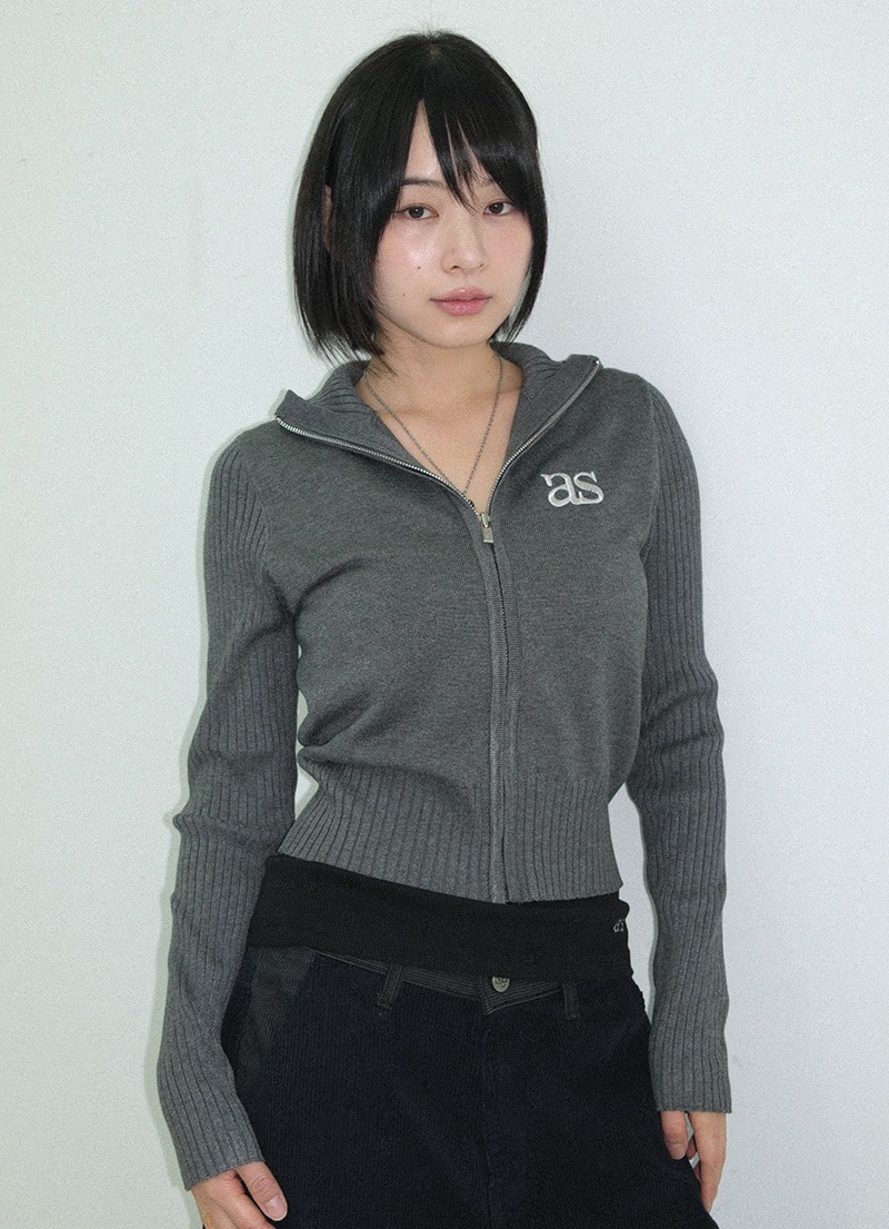 ASON MARON KNIT ZIP-UP