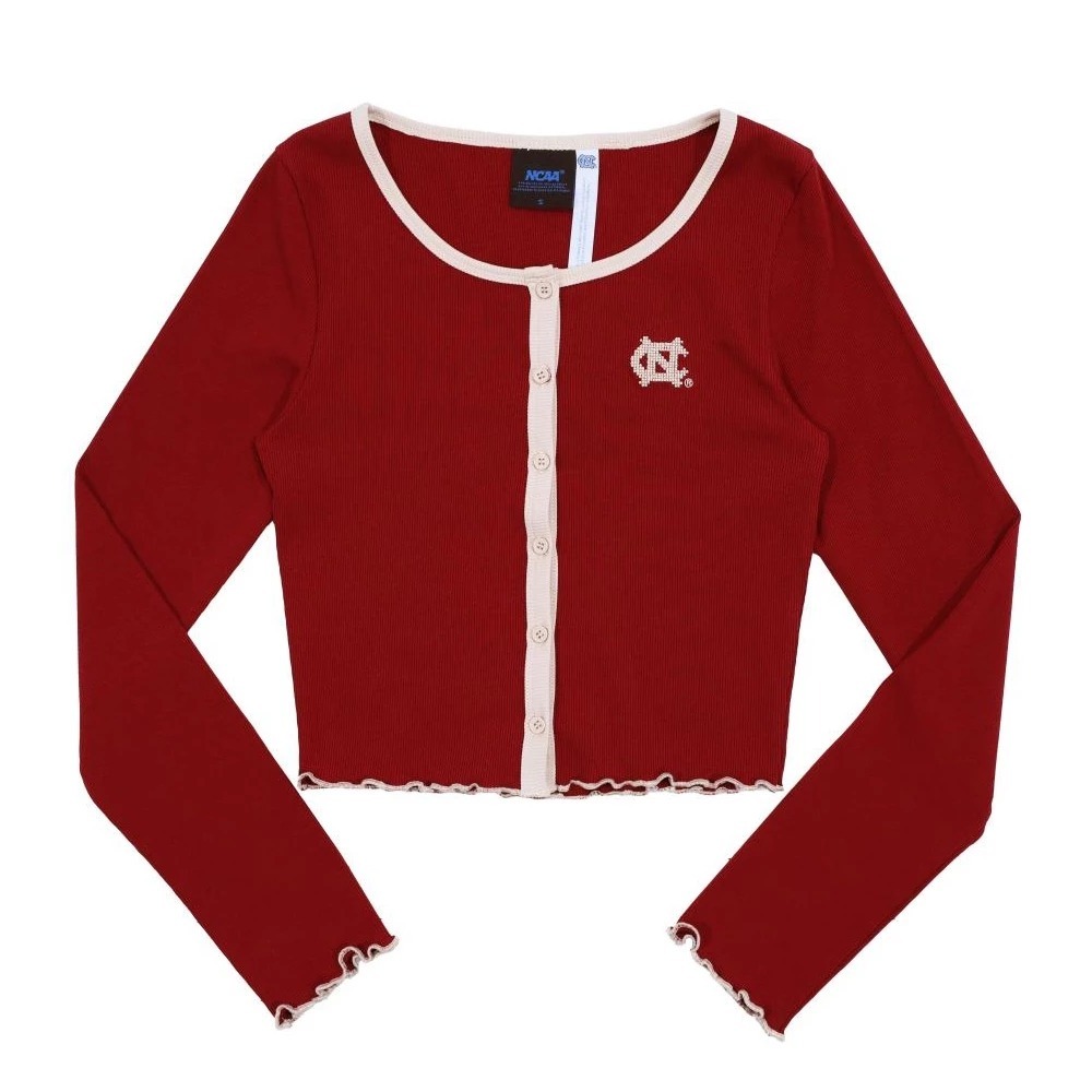 NCAA 外套 紅色 短版 滾邊 小外套 女 7552140140