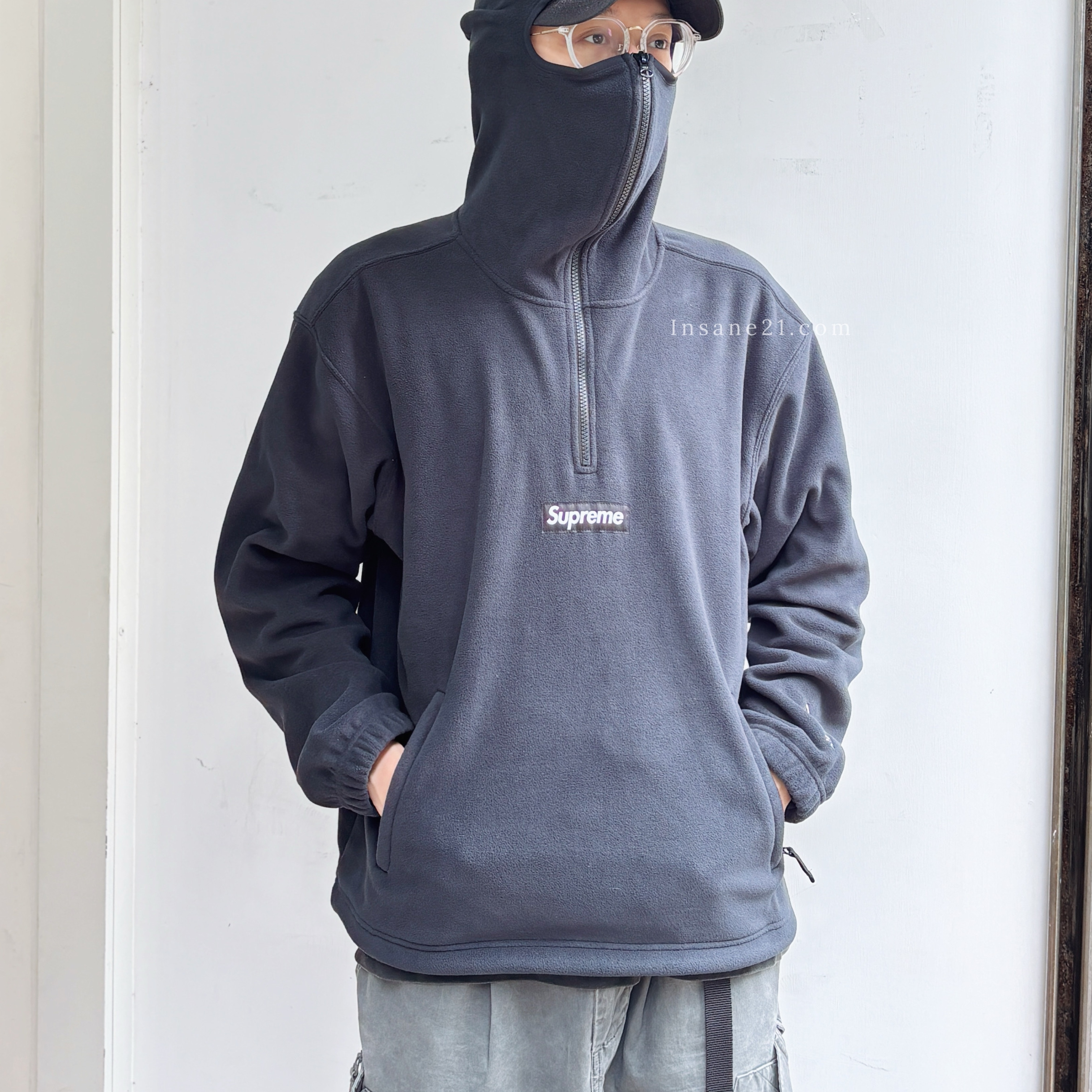 SUPREME 半開 拉鍊 衛衣 冬季服飾 連帽衛衣 日本