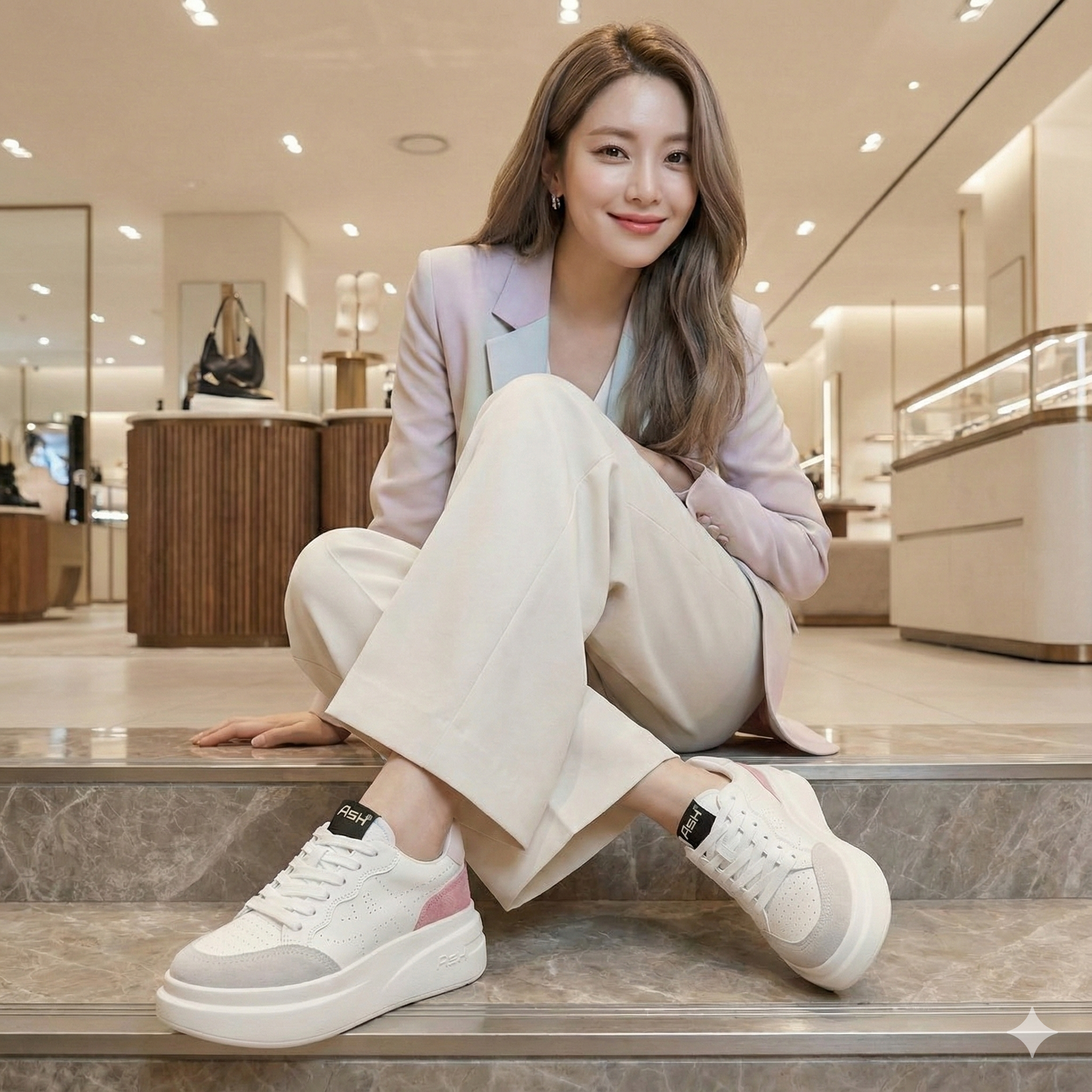 Ash Impuls 女裝厚底波鞋(粉紅色)