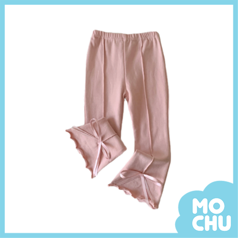 純色蝴蝶結喇叭內搭褲(三色)