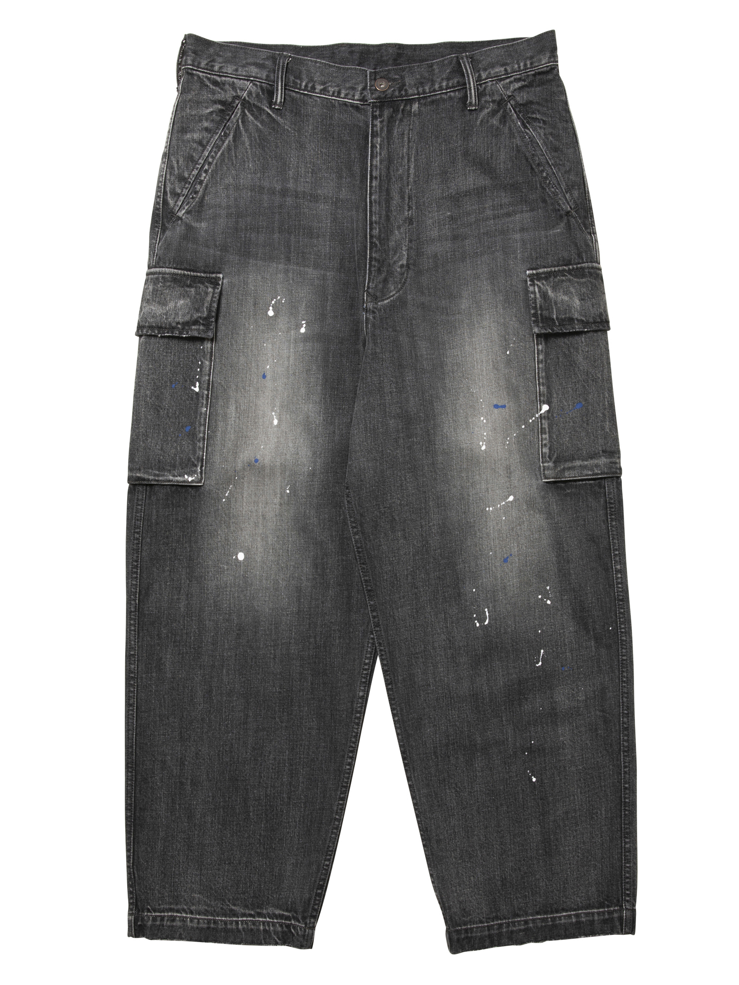 LIBERAIDERS DENIM CARGO PANTS 777092503 BLK