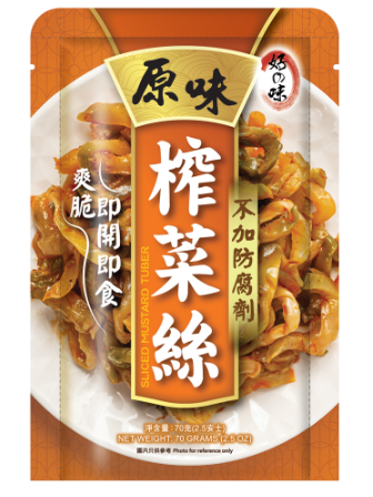 好之味原味榨菜絲70g x 3包裝(1X30)(3件)*折實滿$999包京東送貨上門*1812live