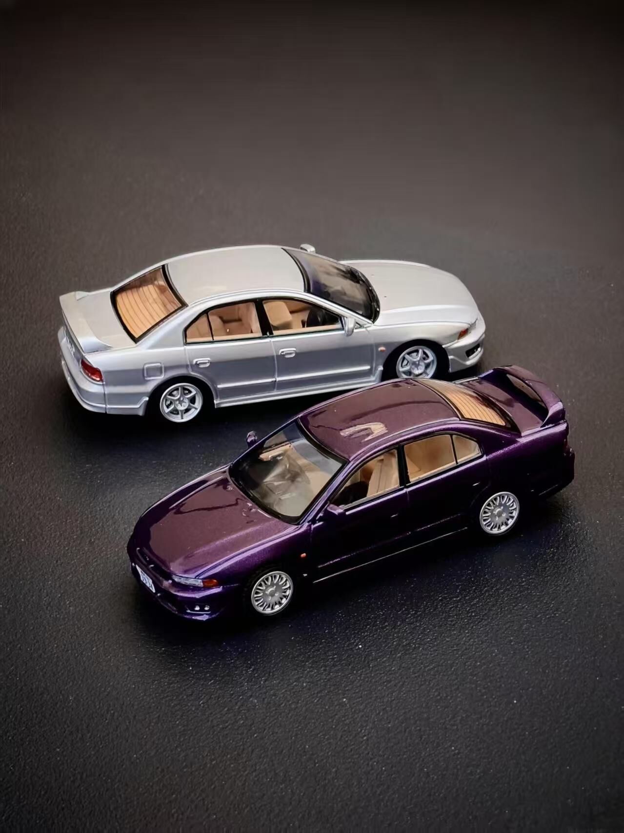 PO-$160 * BLISS MODEL * 1:64 MITSUBISHI GALANT MK8 VR4 PURPLR