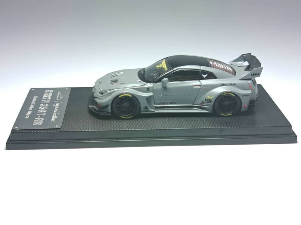 PO-$160 * MODEL COLLECT * 1:64 NISSAN GT-R R35 2020 LB COMBAT GREY