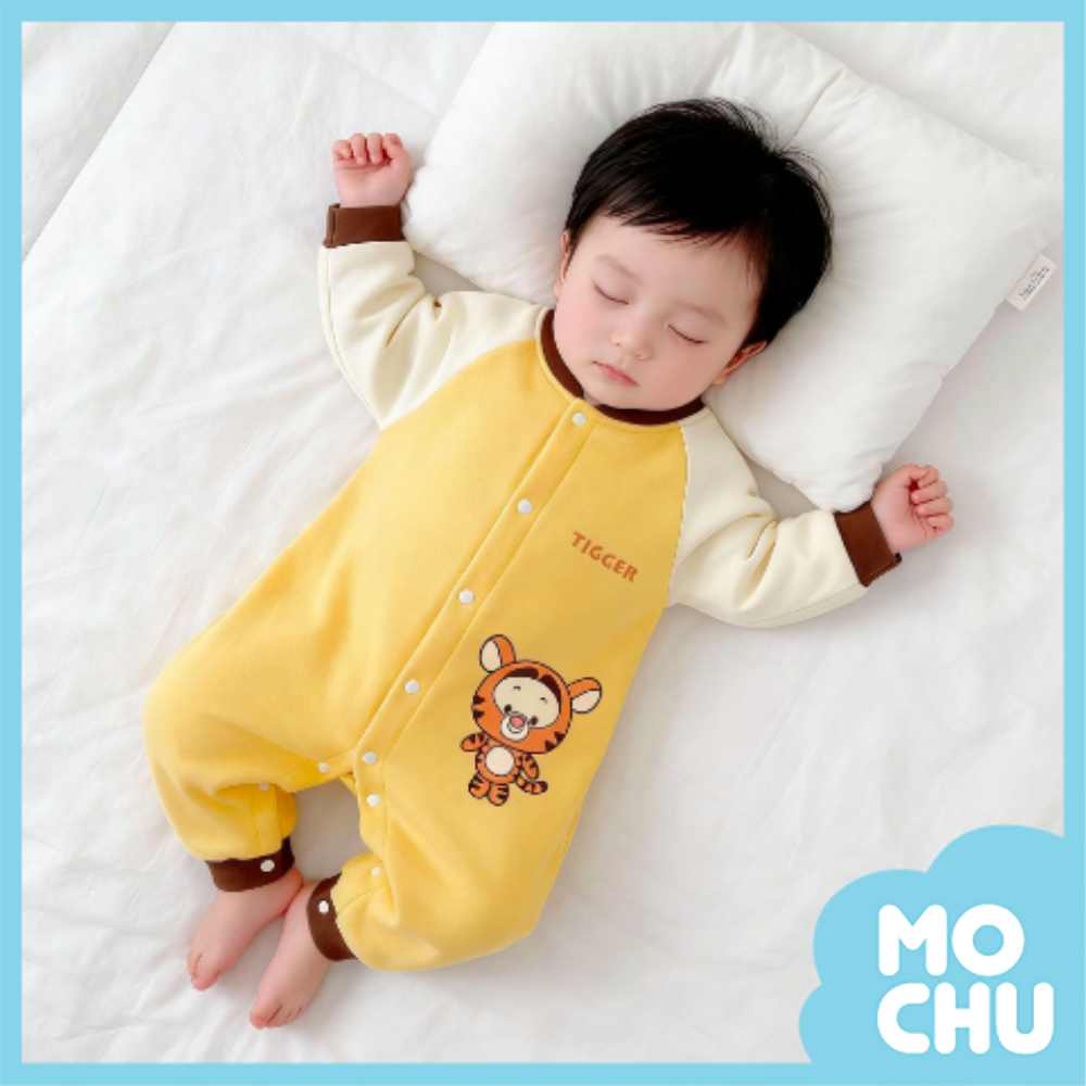 乖巧跳跳虎夾棉長袖連身衣
