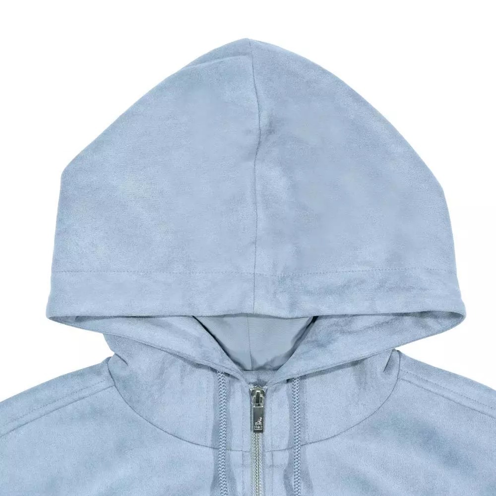 KANGOL 外套 淺藍 絨毛 LOGO 連帽外套 女 6552144281