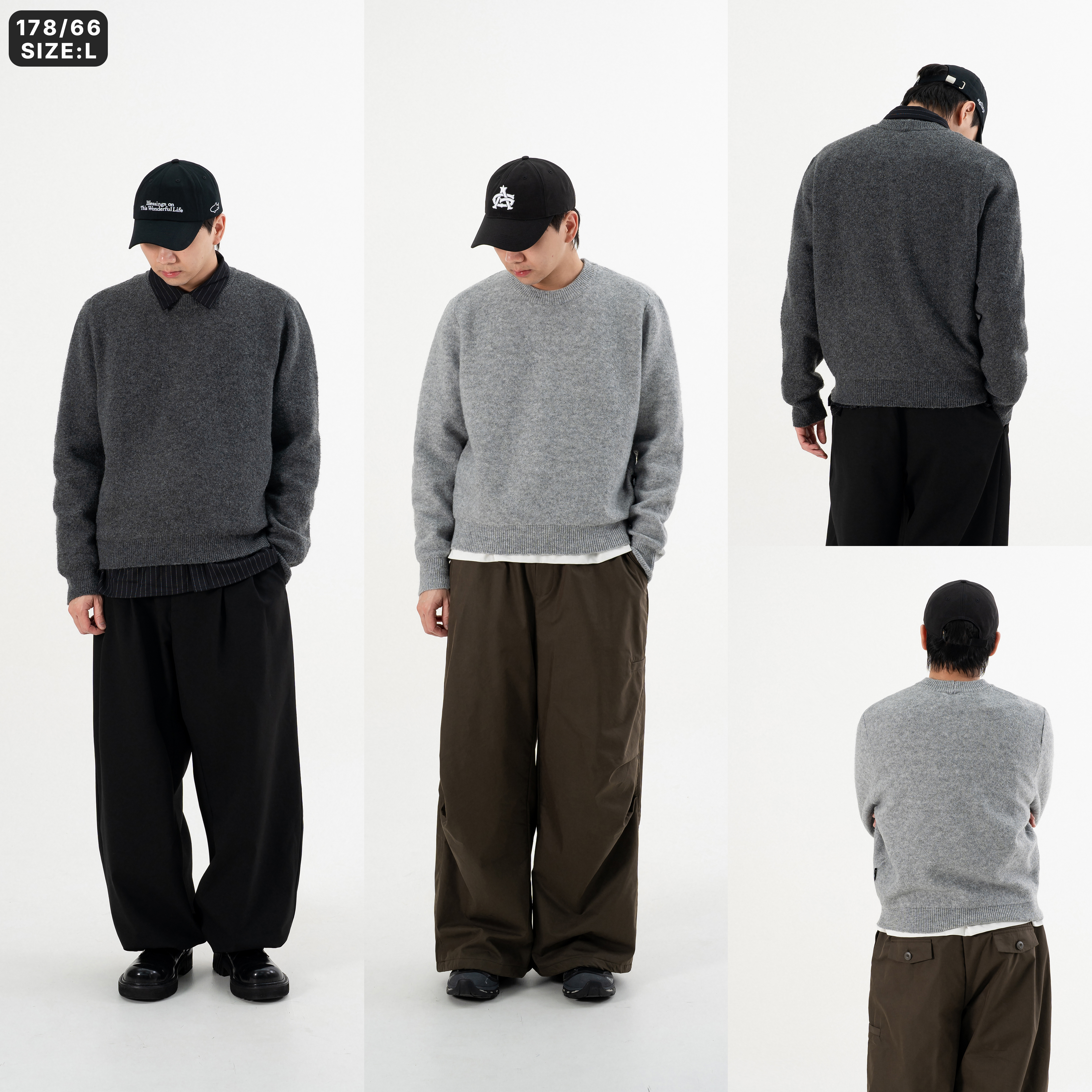 AGILITY Crew Neck Wool Sweater 台灣製 羊毛 圓領毛衣 [A-TW]
