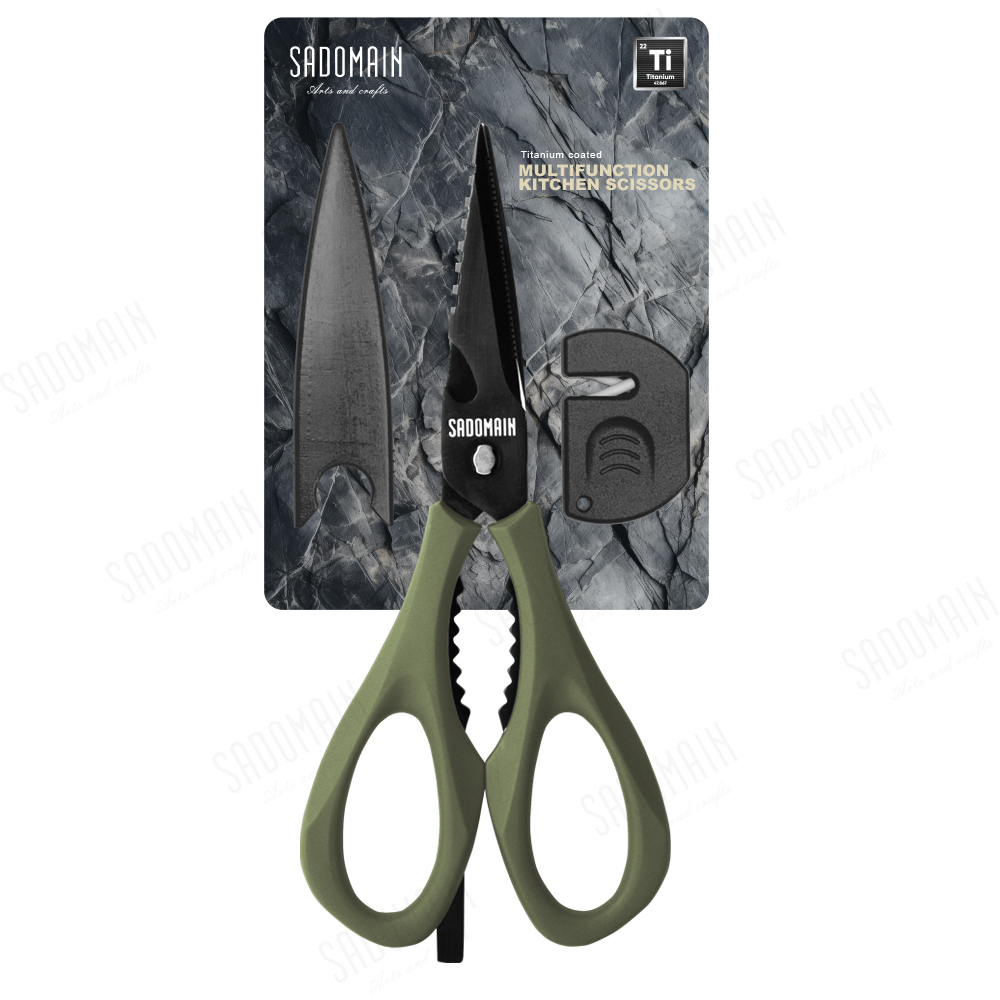 SADOMAIN仙德曼 露營多功能鈦廚剪刀 KN494