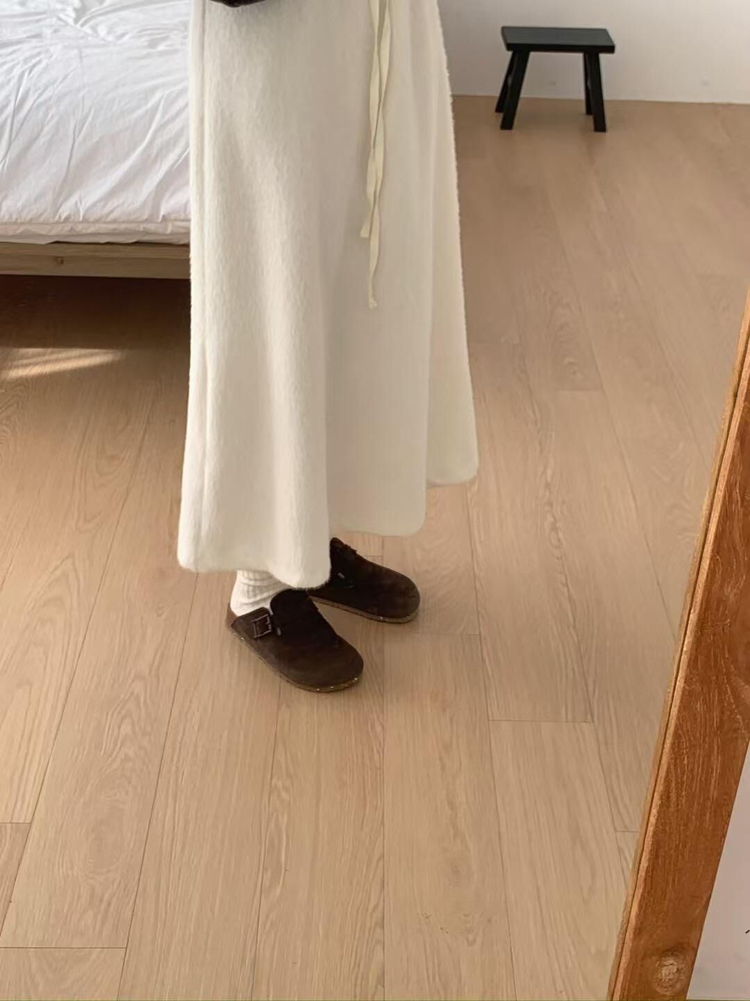 Sannah fur flare skirt