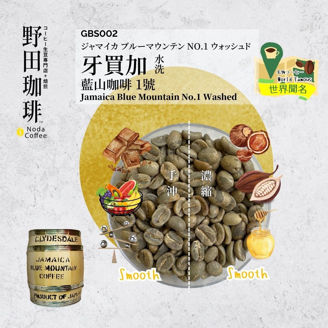 GBS002 牙買加 藍山咖啡 1號 水洗