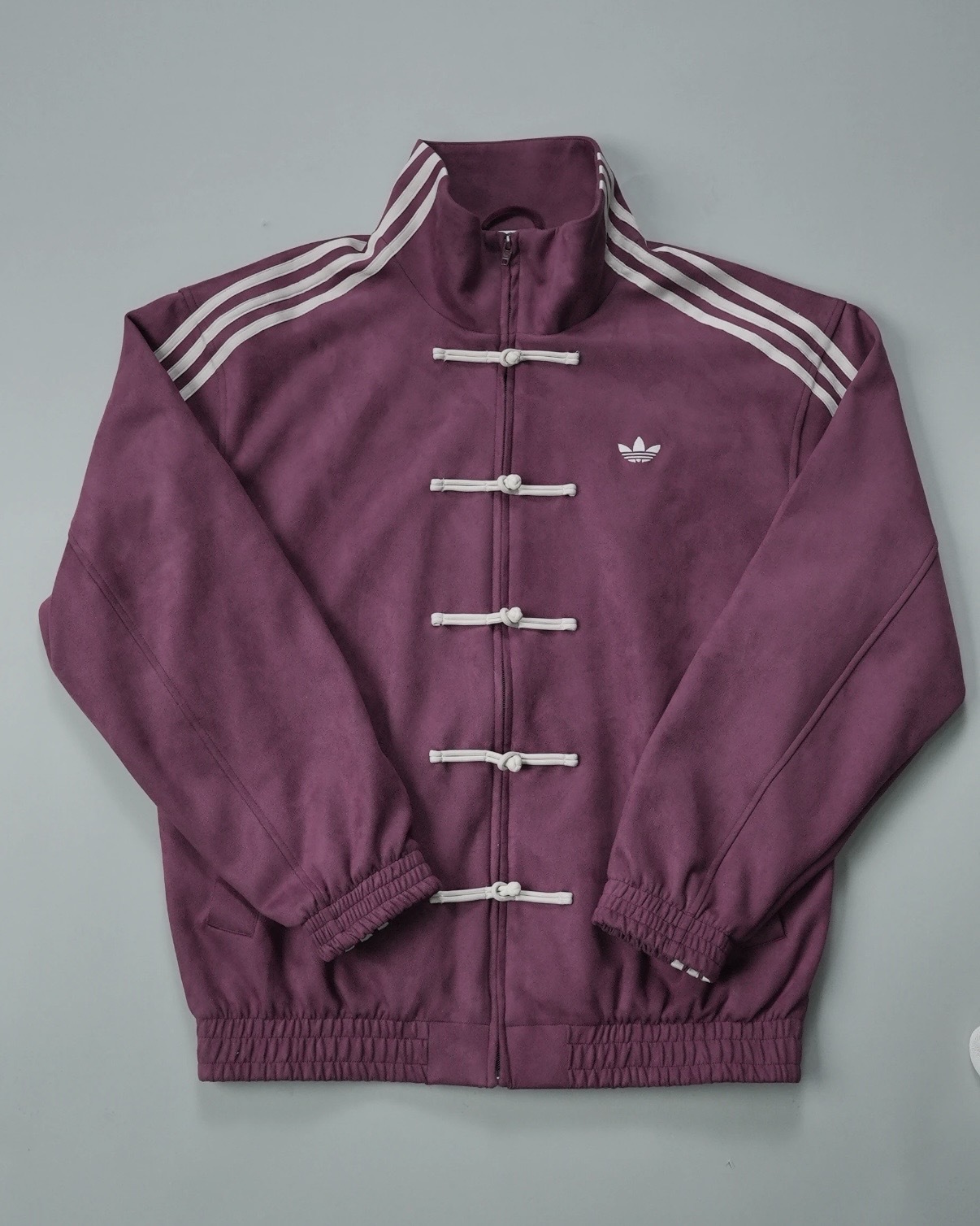 ADIDAS ORIGINALS CTT 3.1 SOFT 新中式 唐裝外套 立領 扭結扣 葡萄紫 男女 KR0293 / 預購