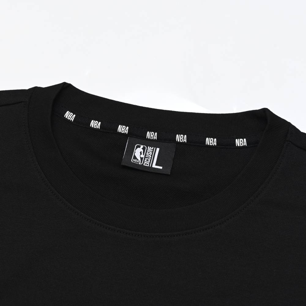 NBA 大學T 隊徽印刷 黑 薄款 長袖上衣 勇士隊 3255101320