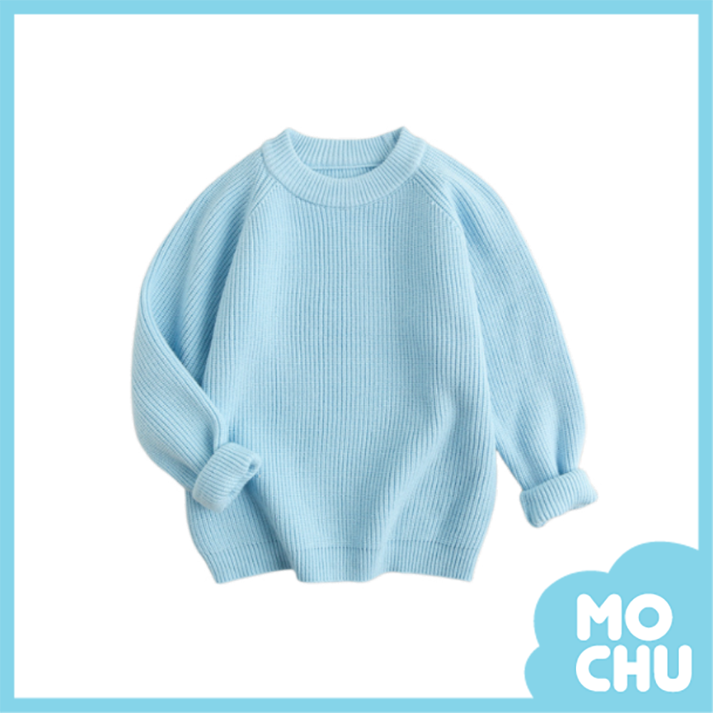 純色針織長袖上衣