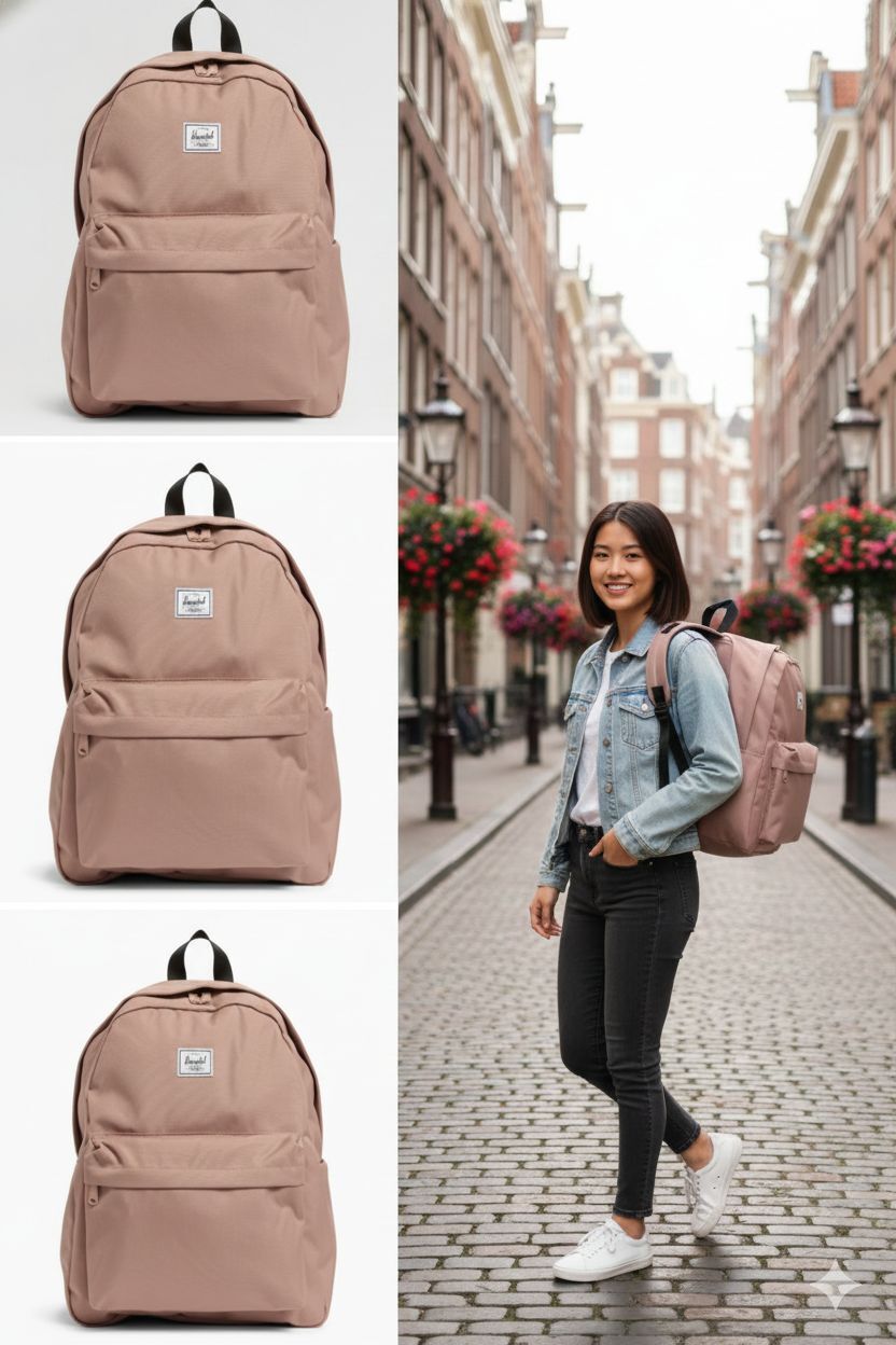 【預購】Q121706 Herschel Supply Co. 經典背包（灰玫瑰色）