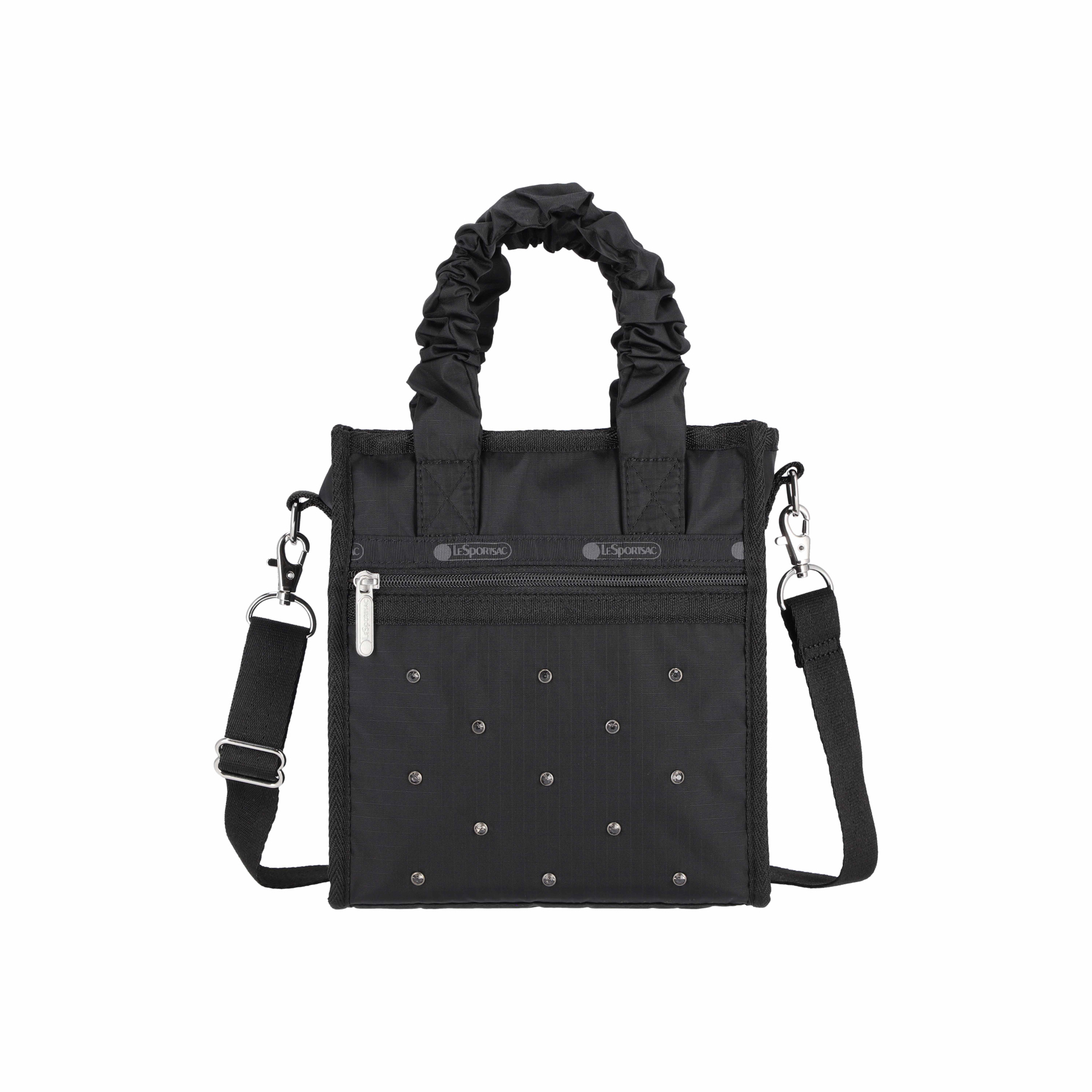 迷你方型手挽/斜揹袋 (BIJOU BLACK GREY)