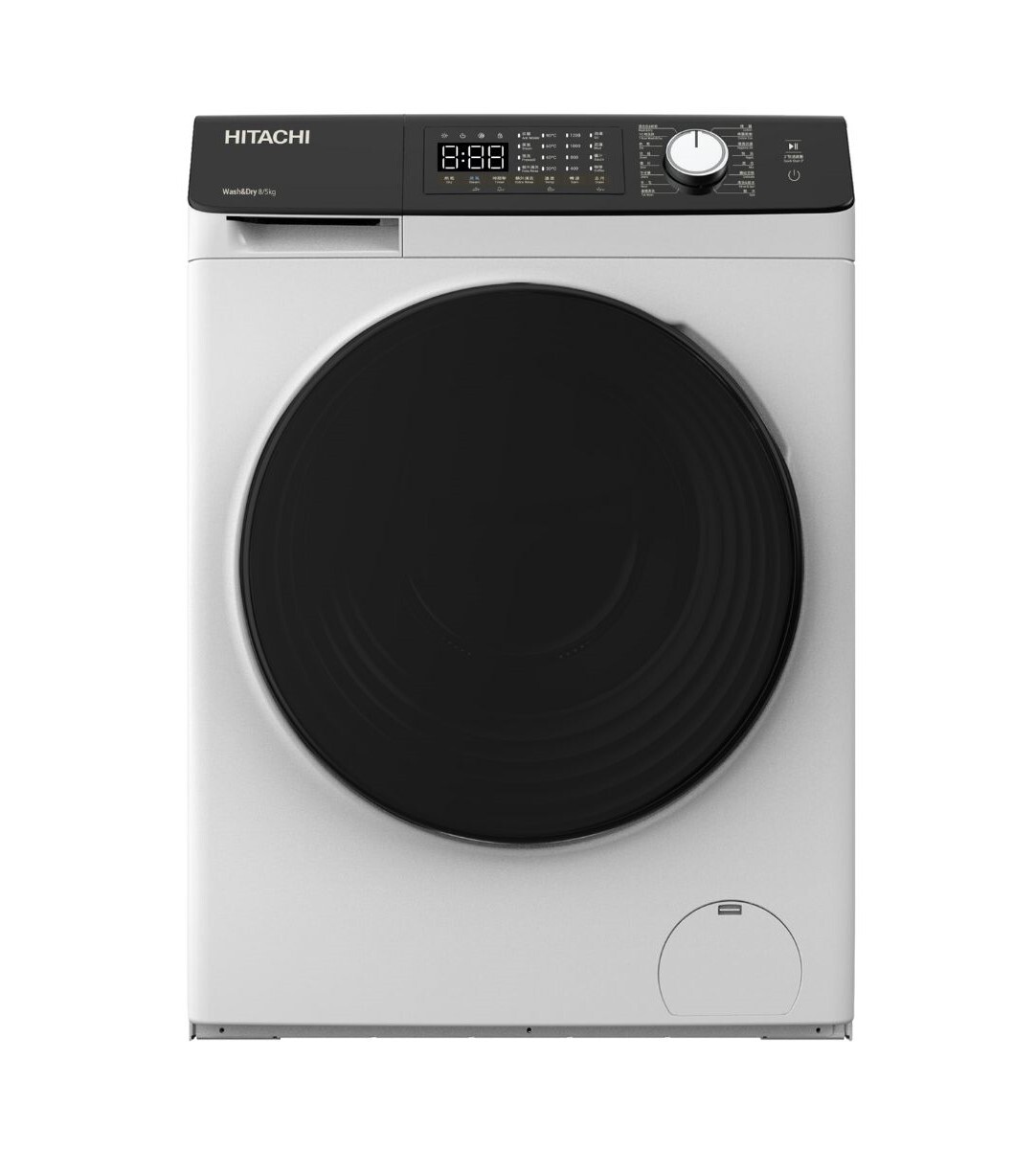 💥New💥 日立 Hitachi  BD-802HVOW‧8公斤/1200轉‧變頻蒸氣‧前置式洗衣機-香港行貨-原廠2年全機及10年摩打保養‧