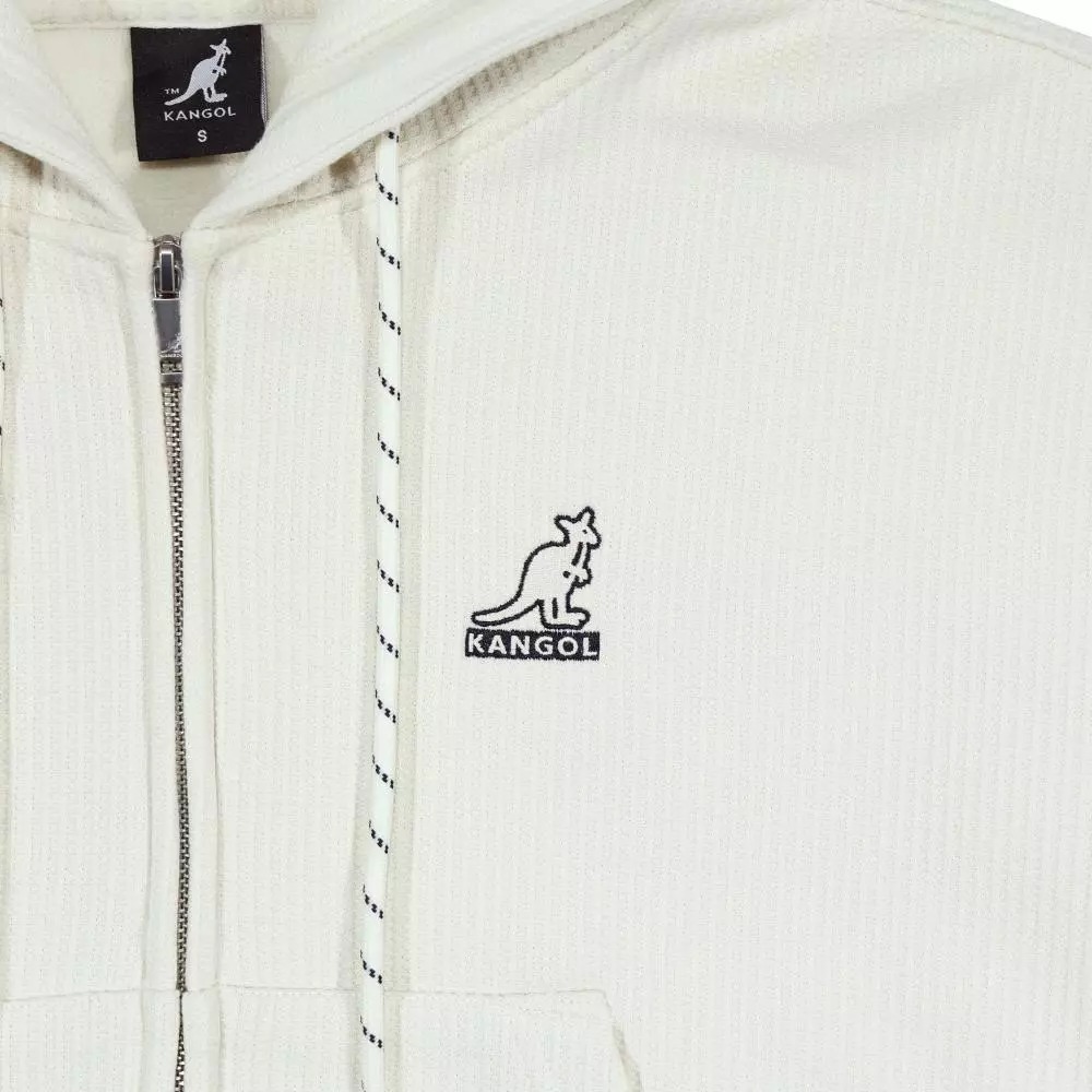 KANGOL 外套 米白 經典 刷毛 連帽外套 女 6552140301