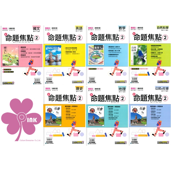 國中「康軒出版」新命題焦點(2)_國文/英語/數學/自然/歷史/地理/公民_7年級(114下)