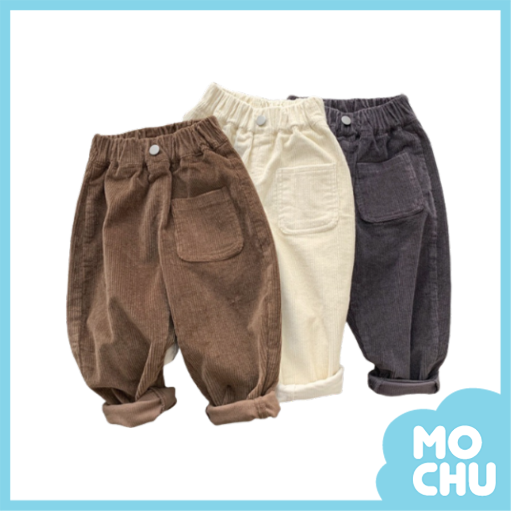 (110碼現貨)前口袋燈芯絨長褲