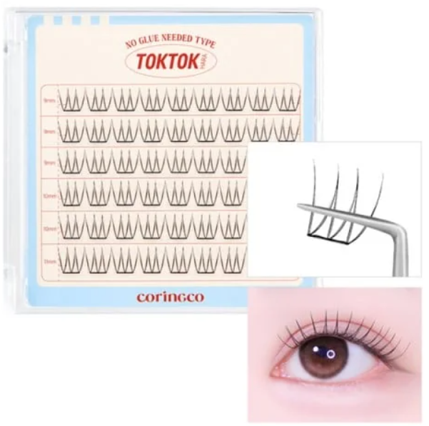 CORINGCO Toktok Hara Eyelash No Glue PURE 免膠水假眼睫毛 54 pcs