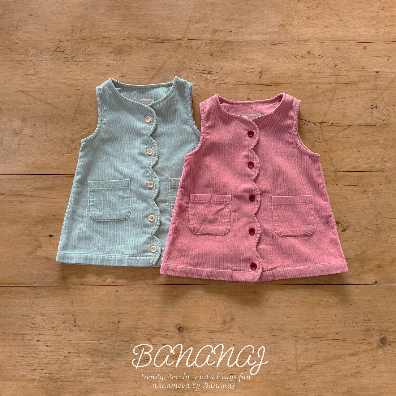 甜心波浪口袋洋裝