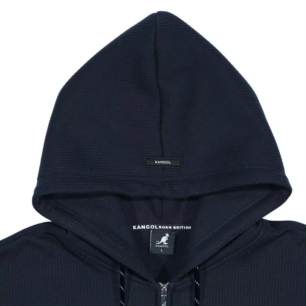 KANGOL 外套 深藍 經典 刷毛 連帽外套 女 6552140380