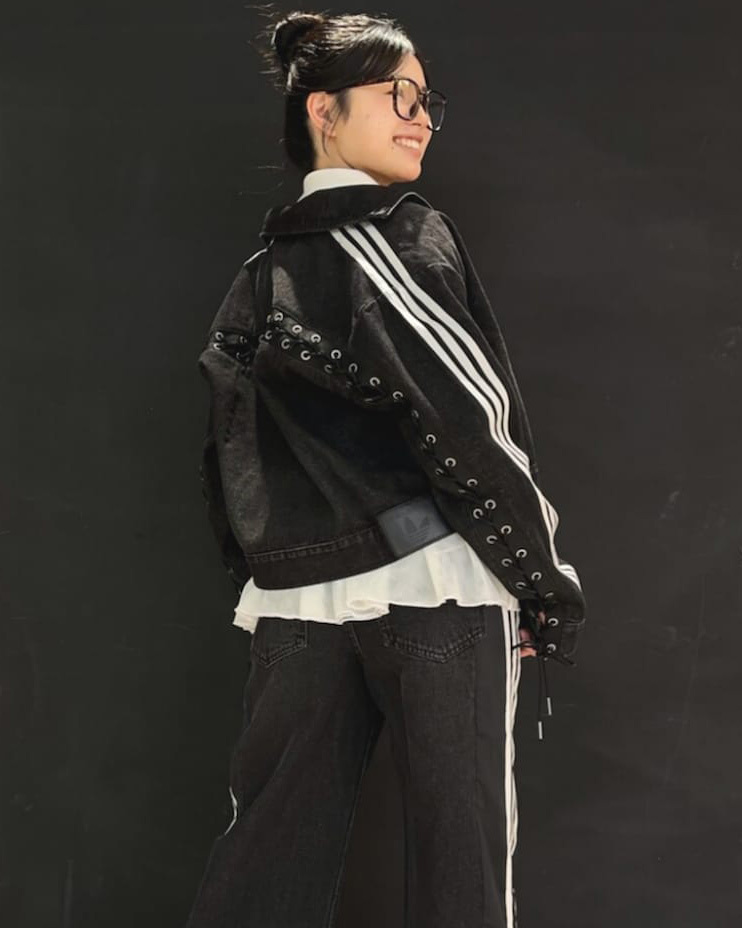 ADIDAS ORIGINALS DENIM FB RACING 抽繩 牛仔外套 單寧外套 夾克 水洗灰 灰黑 女款 KS1394 / 預購