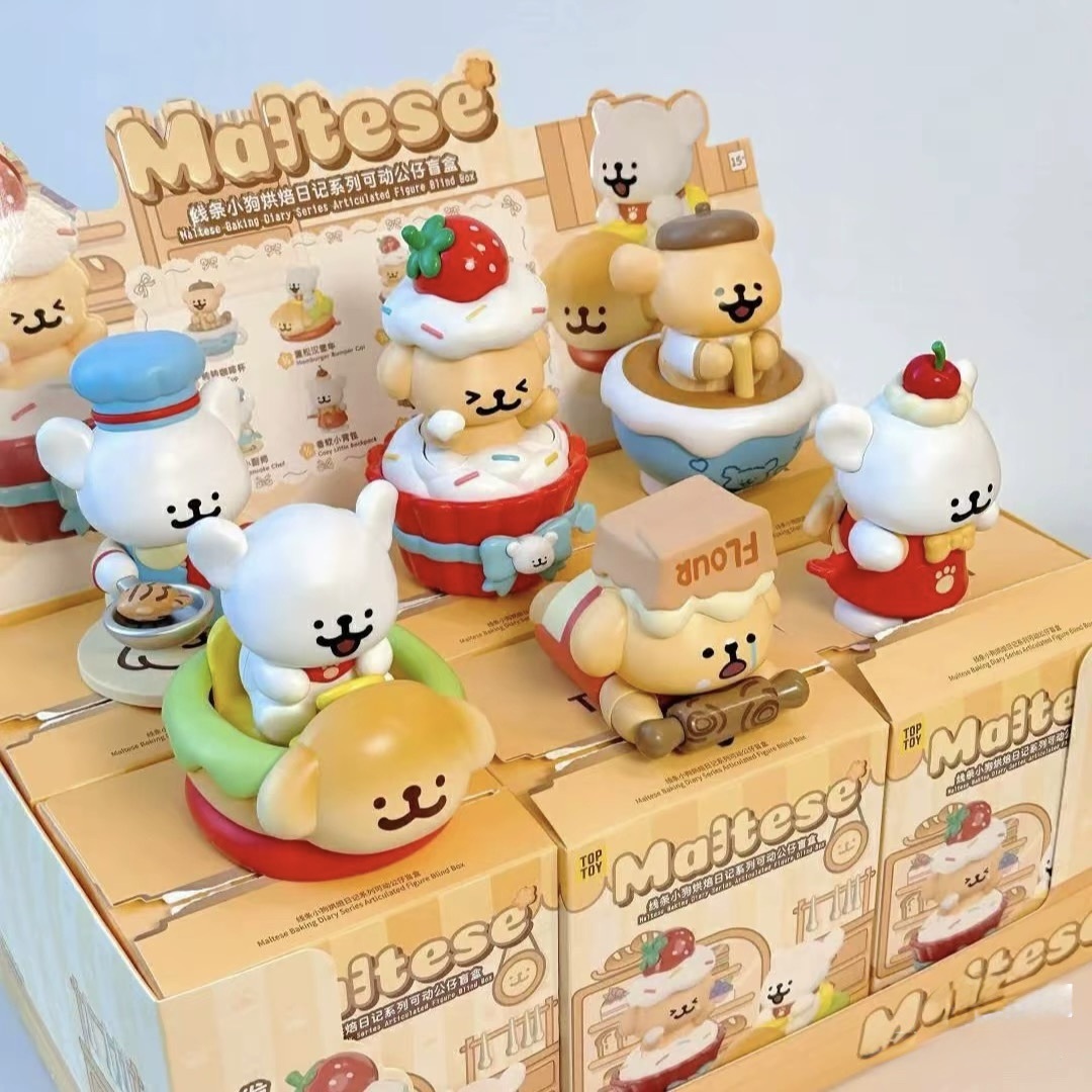 iSNEAKERS | 線條小狗 Maltese  烘焙日記系列盲盒 可動公仔 6+1隱藏版