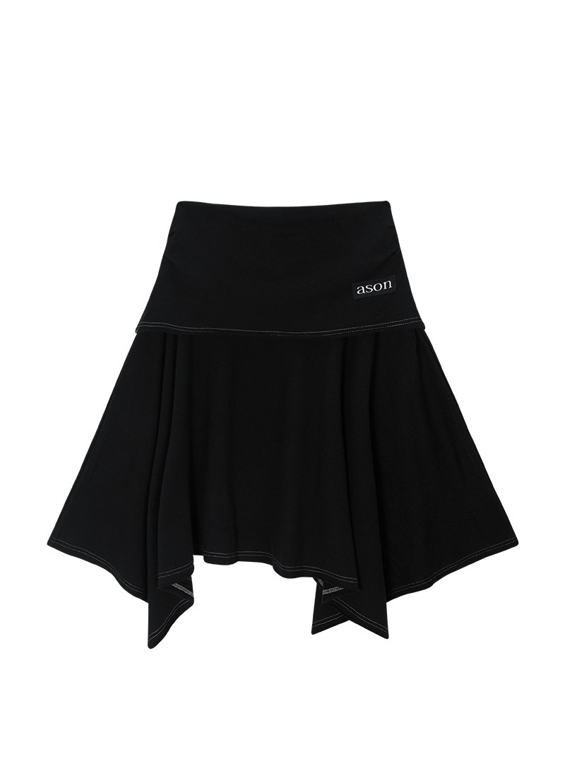 ASON LENA UNBALANCE SKIRT
