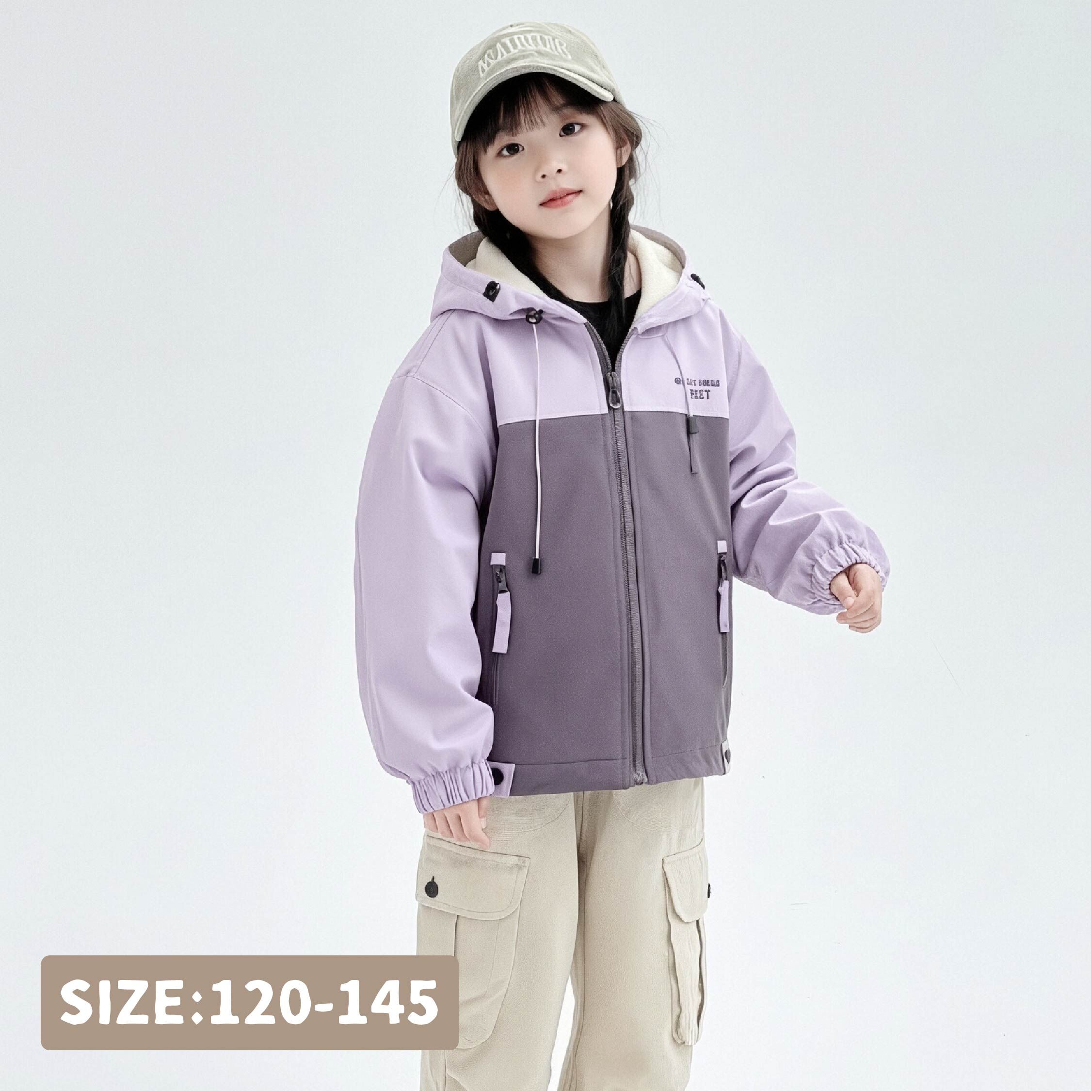 【H55699】質感拚色字母雙面穿連帽外套