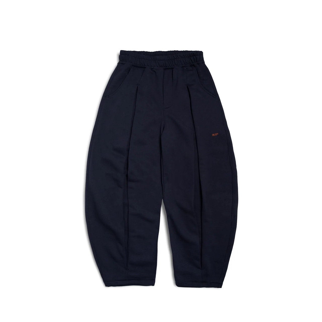 DEZZY ® 內摺氣球刺繡長褲-海軍藍