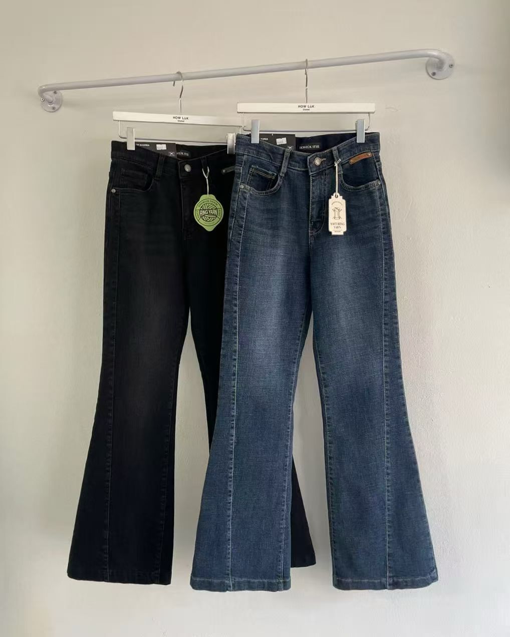 HL5602-1 微喇叭薄毛牛仔褲 *特價*