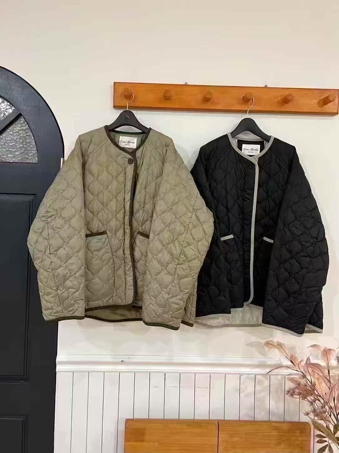 CB5302 菱格紋鴨絨外套