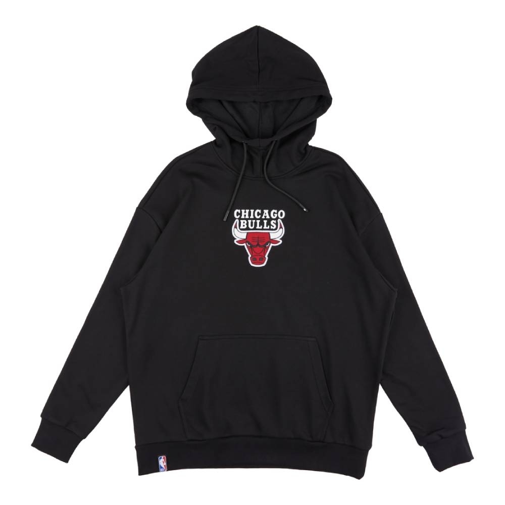 NBA 帽T 隊徽刺繡 黑 連帽T恤 公牛隊 3355149320