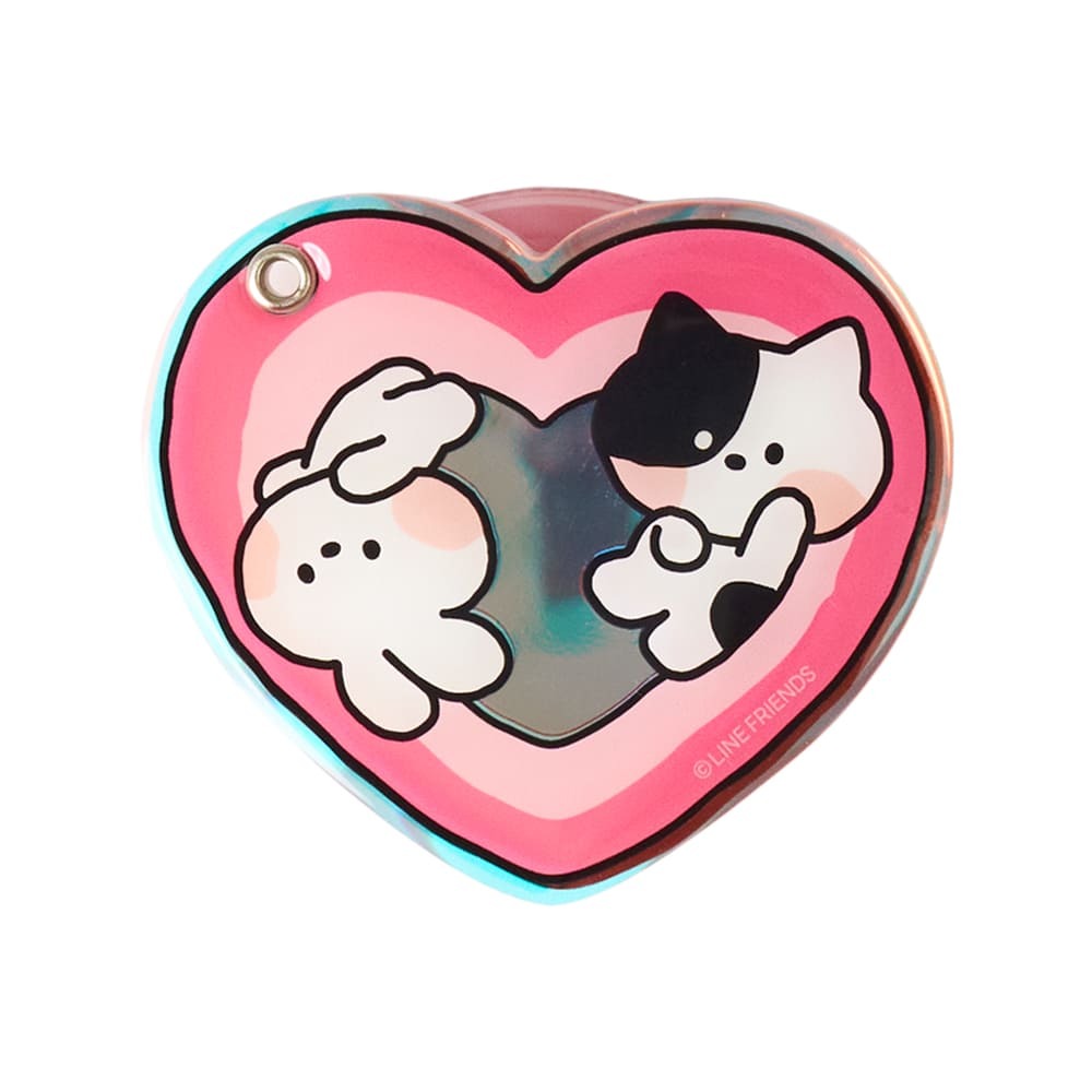 Line Friends Minini 磁吸手機支架 / 愛心鏡子-MT_MI_MR01