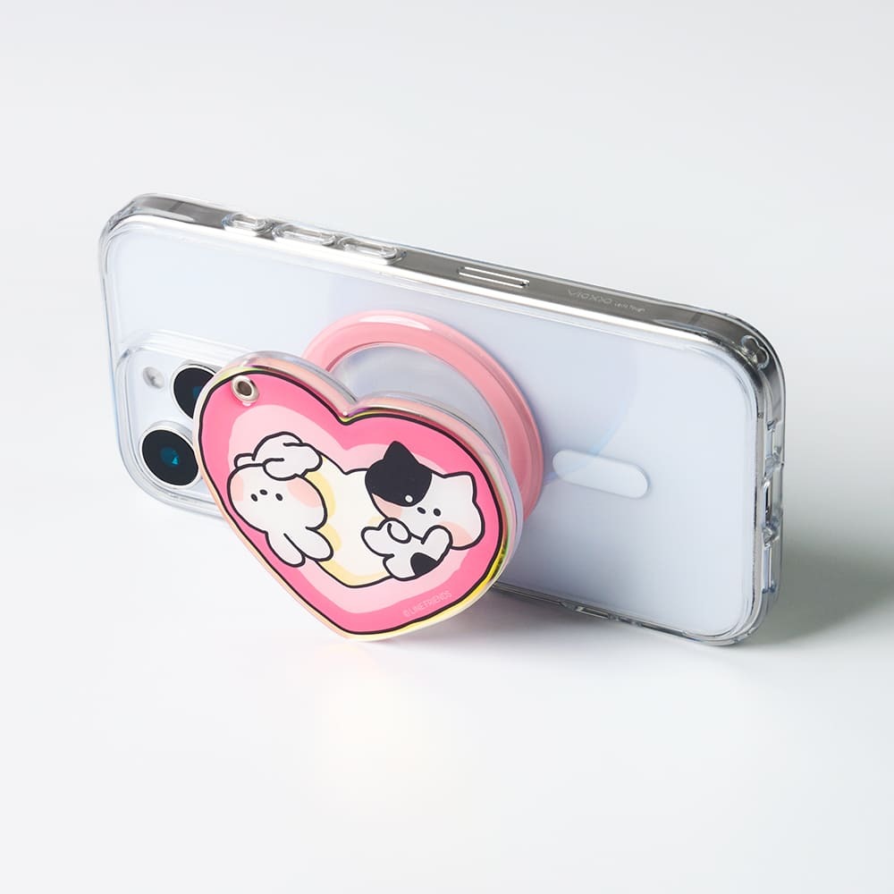 Line Friends Minini 磁吸手機支架 / 愛心鏡子-MT_MI_MR01