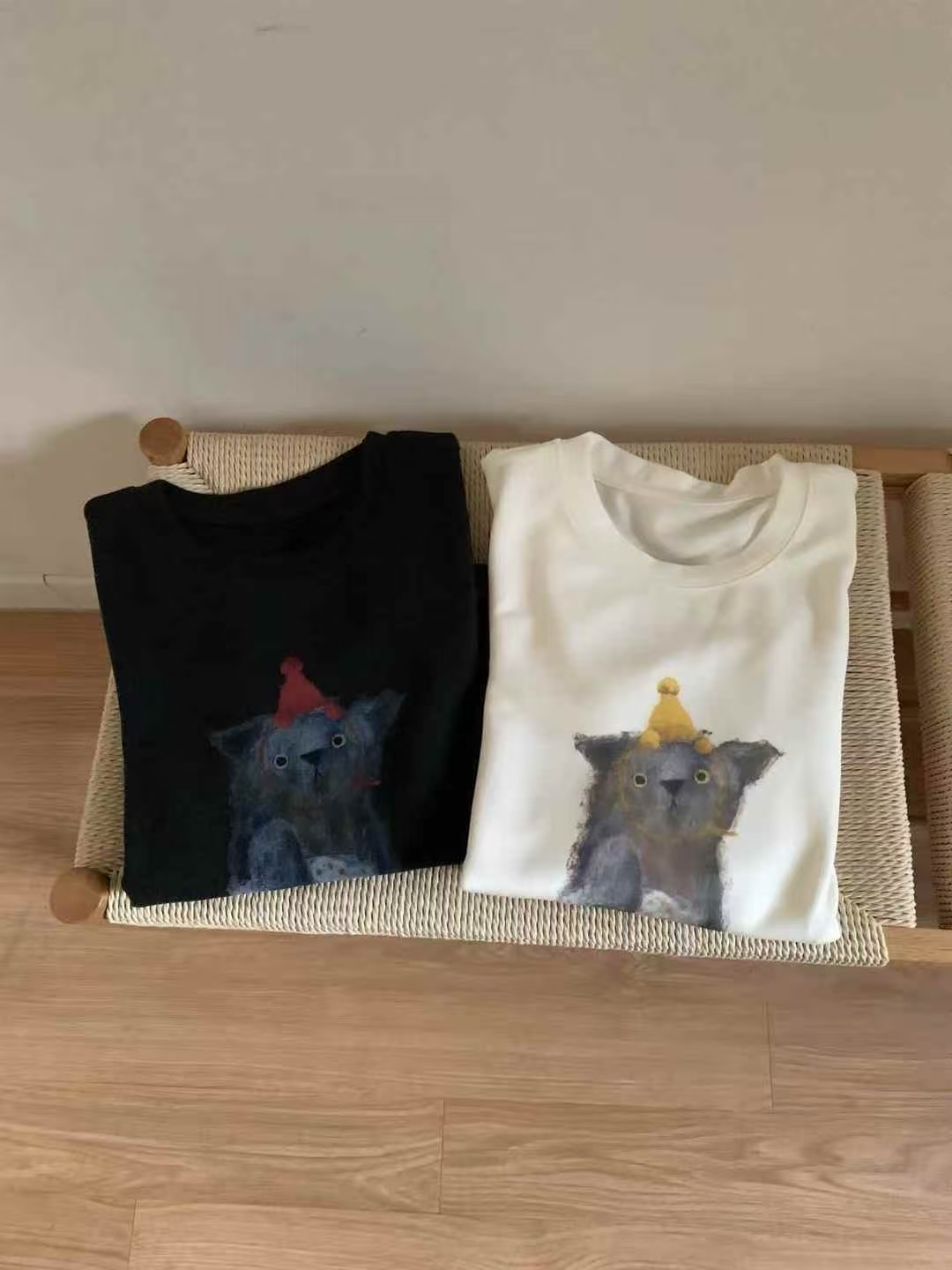 CB5313 貓貓圖案長袖Tee