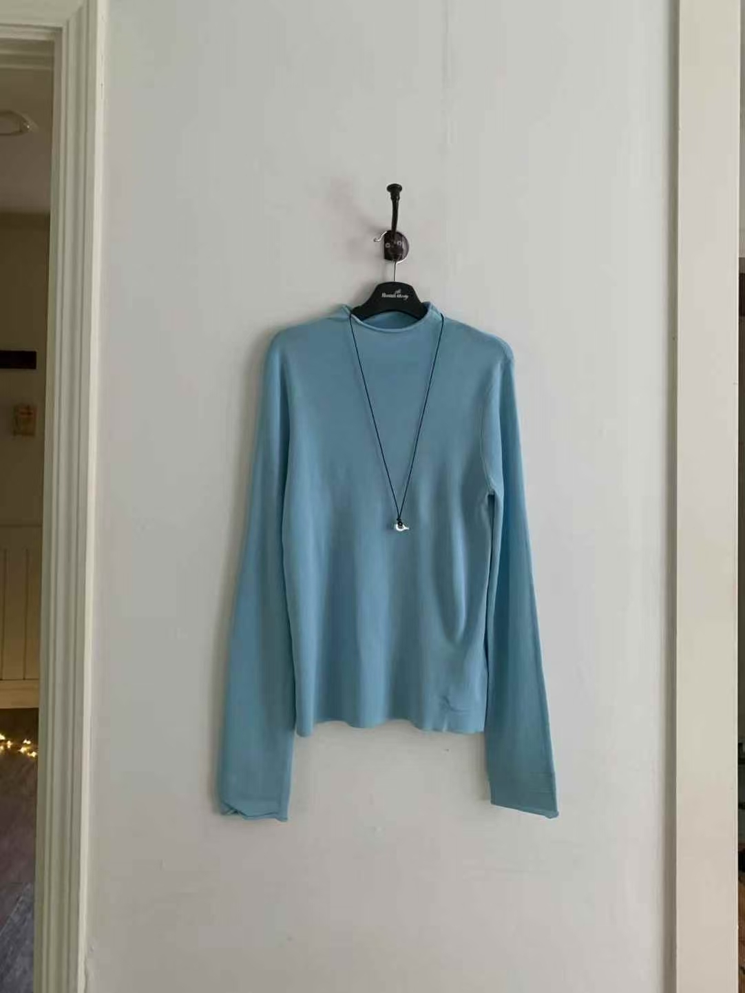 CB5314 小立領捲邊長袖上衣